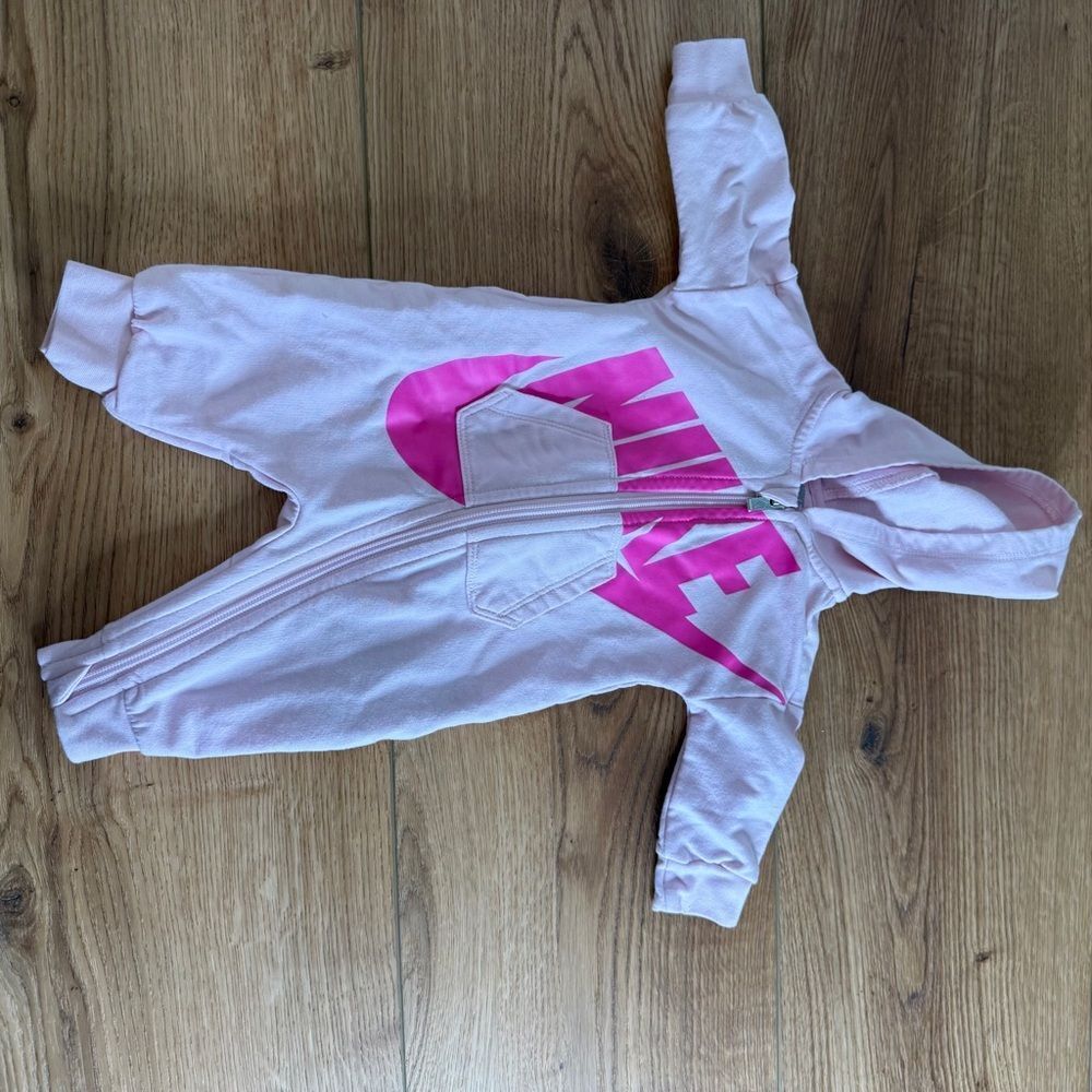 Nike Kids 3 Month Pink One Piece Zipper